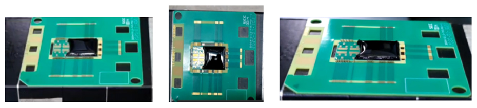 Dam-sealing-adhesive dispensing machine